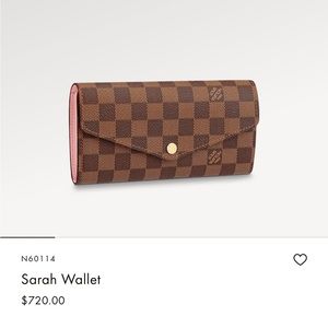 Louis Vuitton Sarah wallet